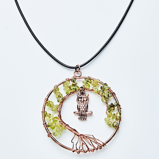 Kette "Baum mit Eule"
